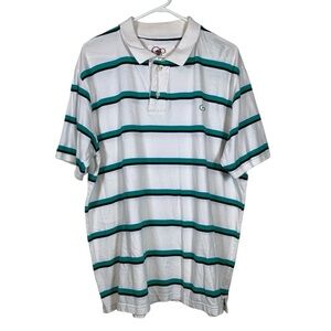 OP Ocean Pacific White Polo Shirt Size XL EUC #VEG-0032